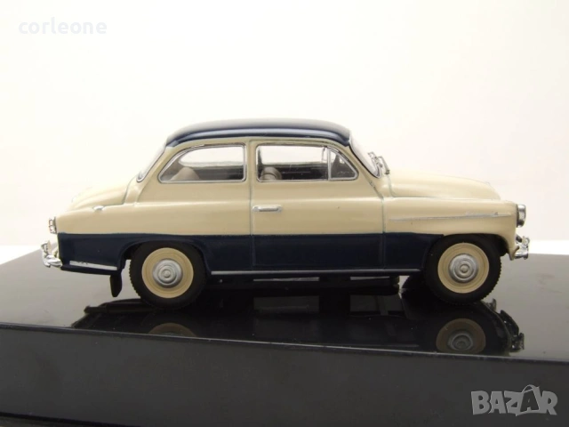 Skoda Octavia 1959 - мащаб 1:43 на ixo models моделът е нов в PVC дисплей-кейс, снимка 5 - Колекции - 54971875