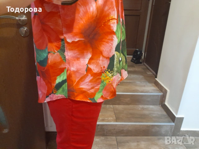 Дамски комплект в червено, снимка 5 - Комплекти - 54639759