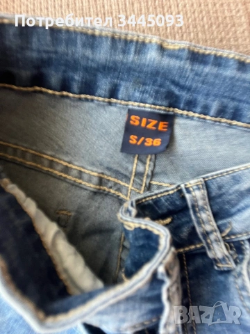 Нови 3/4 дънкови панталони - рр S, снимка 9 - Дънки - 54341401