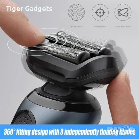 Резервна глава Braun 53B за Series 5 и 6 съвместима черна, снимка 3 - Друга електроника - 54194205