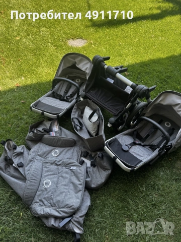 Детска количка за близнаци Bugaboo Donkey 3 Twin, снимка 8 - Стоки за близнаци - 55587601