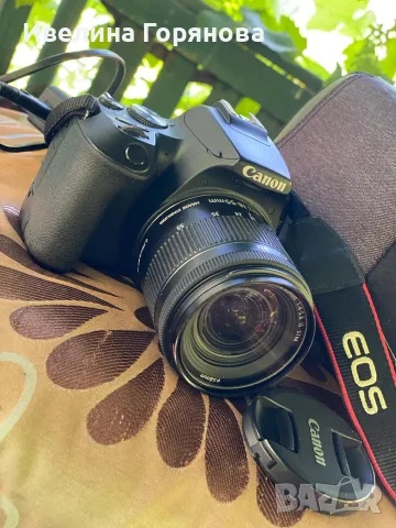 Продавам фотоапарат Canon EOS 250D с оригинален обектив Canon EF-S 18-55mm f/4-5.6 IS STM, снимка 2 - Обективи и филтри - 55513386