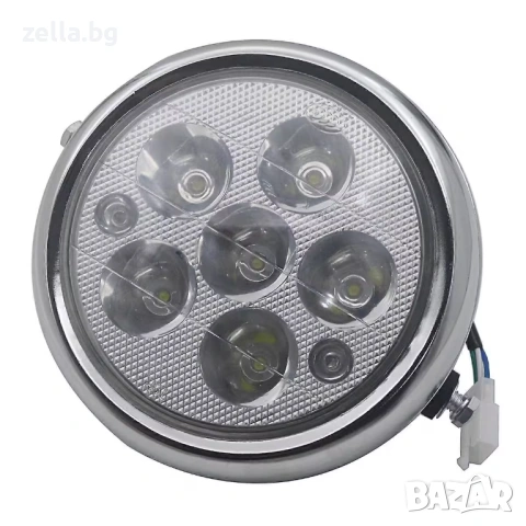 Кръгъл LED фар 5 инча за електрически скутер Citycoco, Harley, мотоциклет и ATV 12V-80V 50000ч 10423, снимка 9 - Нумизматика и бонистика - 54694620
