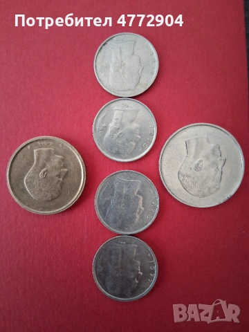 лот монети Белгия, снимка 2 - Нумизматика и бонистика - 54317038