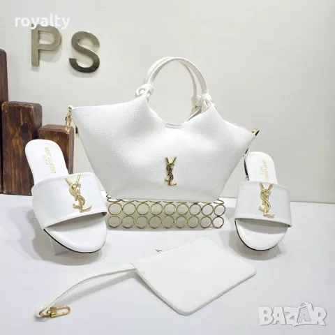 Yves Saint Laurent Дамски Чехли и Чанта Различни Цветове YSL, снимка 3 - Чанти - 55329628