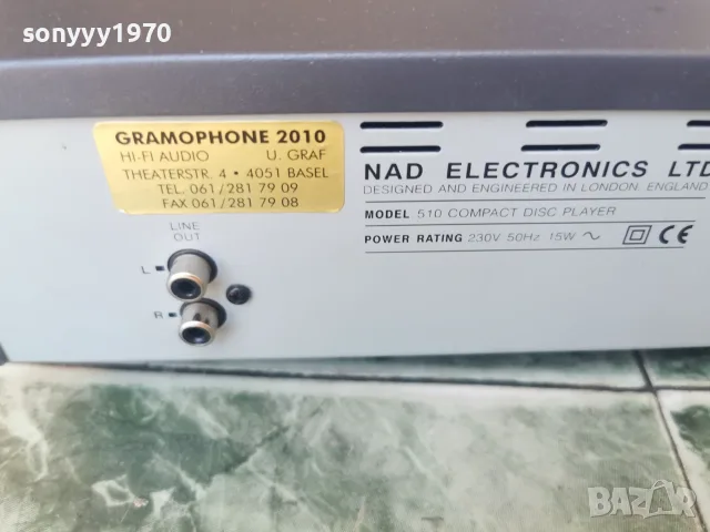 NAD 510 CD ВНОС SWISS 1608261517L4, снимка 11 - Декове - 55680378