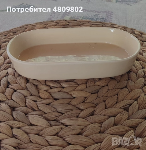 Керамична подложка за саксия овална, 