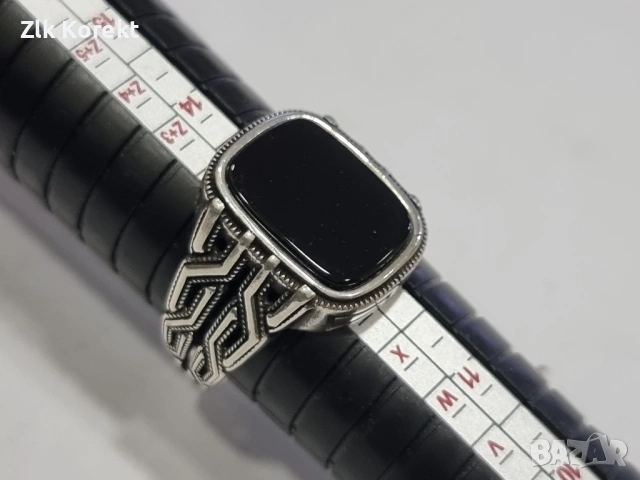 Мъжки сребърен пръстен, снимка 5 - Пръстени - 54369848