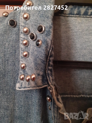 Дамско дънково яке-цена 15€, снимка 3 - Якета - 54328297