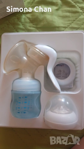 Ръчна помпа Philips Avent Natural + ПОДАРЪК 6 бр. стерилни пликчета Lansinoh, снимка 4 - Помпи за кърма - 54857290