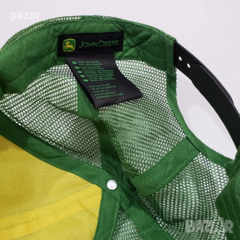 JOHN DEERE Оригинална Фермерска Шапка Козирка Trucker Snapback Един Размер, снимка 3 - Шапки - 54884881