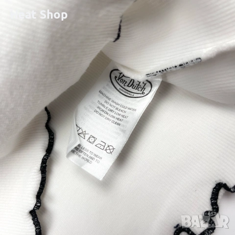 Дамски потник Von Dutch Ribbed Crop Tank Top, снимка 6 - Потници - 55104105