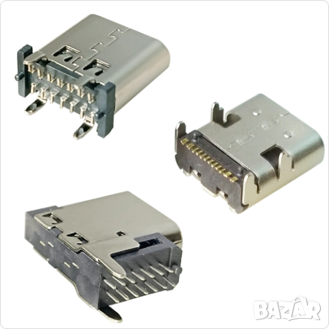 Букса конектор USB Type-C  14 pin ; Waterproof IP7