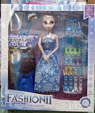 Комплект Кукла Елза с различни рокли и аксесоари Frozen, Замръзналото Кралство 30см