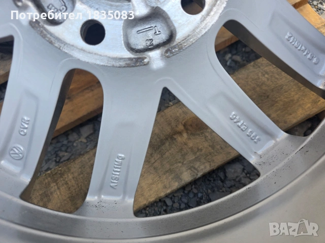 Лети джанти 16ки 5х112 VW + летни гуми 205/55/16 Dunlop, снимка 8 - Гуми и джанти - 55080936