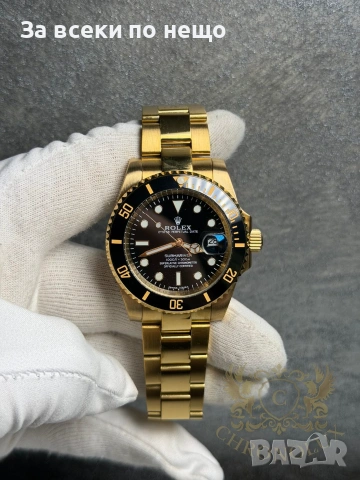 Rolex Submariner Gold Мъжки Часовник С Автоматичен Механизъм Код Chronolux29