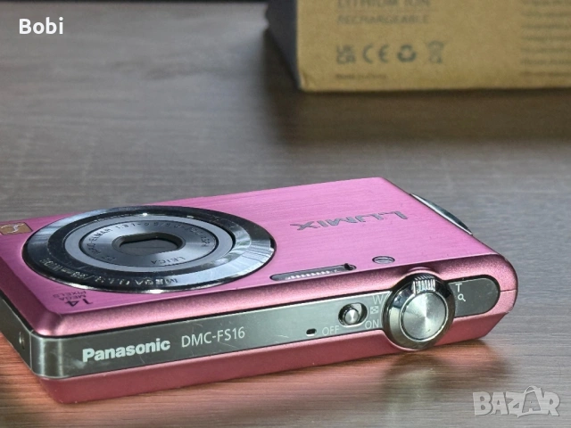 Panasonic Lumix DMC-FS16 + 2 батерии + зарядно + SD карта, снимка 2 - Фотоапарати - 54004829