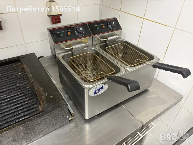 Професионален двуместен фритюрник 