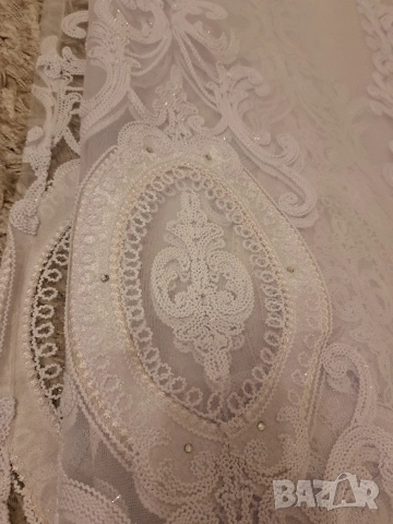 Снежно бяла елегантна завеса, снимка 5 - Пердета и завеси - 55134380