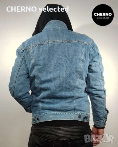 Мъжко синьо дънково яке LEVI’S Trucker Denim Jacket – размер L , снимка 4 - Якета - 54018870