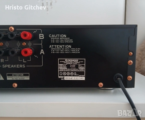 Pioneer amplifier A-447, снимка 4 - Ресийвъри, усилватели, смесителни пултове - 54734293