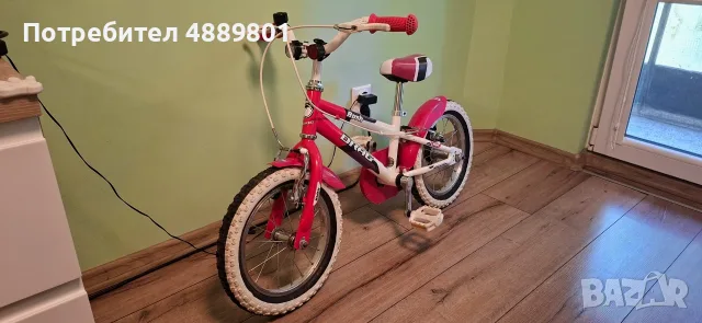 Детско колело 14 DRAG Rush 14" с помощни колела / велосипед, снимка 2 - Велосипеди - 55332663