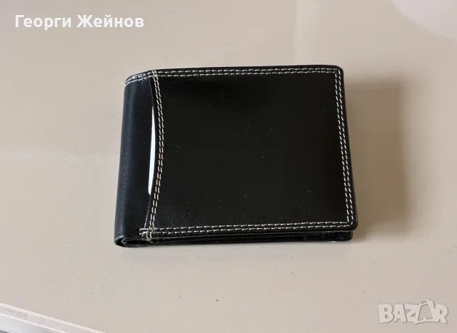 Мъжки портфейл от естествена кожа с RFID защита, снимка 3 - Портфейли, портмонета - 55647277