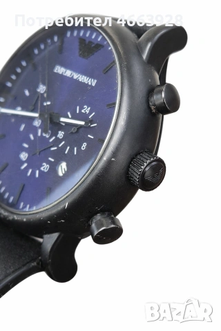 Armani мъжки часовник – стилен, черен, снимка 3 - Мъжки - 54127944
