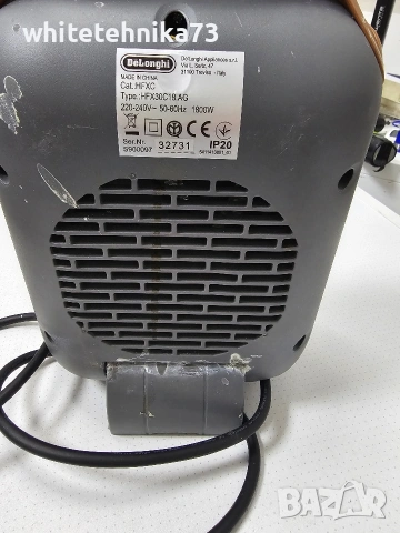 Керамична вентилаторна печка De'Longhi Capsule HFX30C18.AG в асфалтово сив цвят., снимка 3 - Отоплителни печки - 54692339