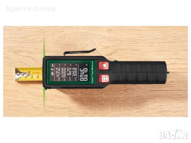 Акумулаторна ролетка Цифрова рулетка Parkside, снимка 3 - Други инструменти - 54036246