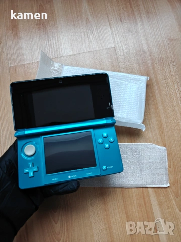 Неупотребяван Nintendo 3DS Aqua Blue (Пълен комплект, Оригинален модел), снимка 4 - Nintendo конзоли - 54058239