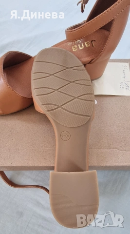 Дамски официални сандали с ток Jana 38н, снимка 5 - Дамски обувки на ток - 54152389