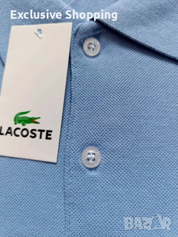 Мъжки тениски с яка Lacoste, снимка 5 - Тениски - 54799508