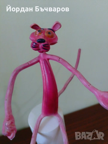 Соц. стара Vintage гумена играчка Пинко розовата пантера, снимка 6 - Колекции - 54211785