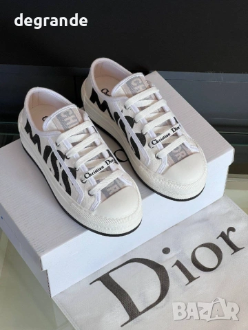 👟Дамски Маратонки Miss Dior Бяло и Черно , снимка 9 - Маратонки - 54791159