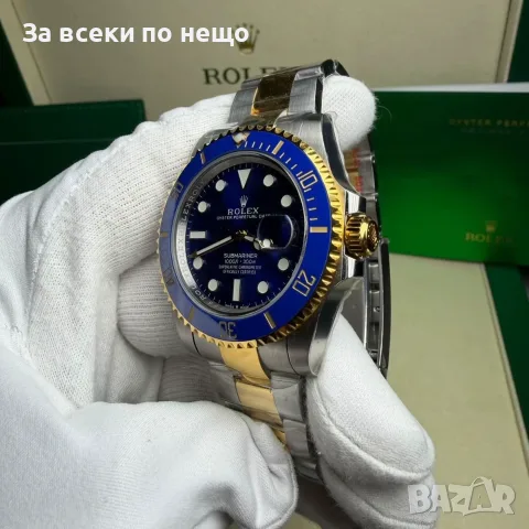 Rolex Submariner Bluesy Мъжки Часовник С Кутия Документи И Подаръчна Чанта Код Chronolux55, снимка 10 - Мъжки - 55649105