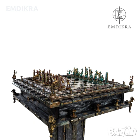 Маса за шах RELIC - Pedestal, снимка 9 - Шах и табла - 54901399