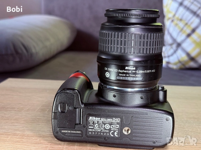 Nikon D40 с обектив Nikon AF-S DX NIKKOR 18-55mm f/3.5-5.6G II ED, снимка 8 - Фотоапарати - 55050190