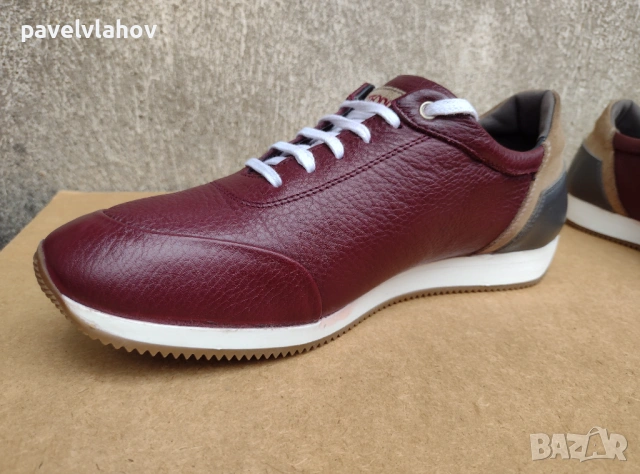 Кожени обувки TEODOR - нови, цвят бордо, 44 номер , снимка 2 - Спортно елегантни обувки - 54078239