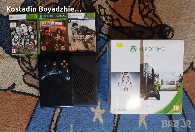 XBOX360 с контролер и игри 