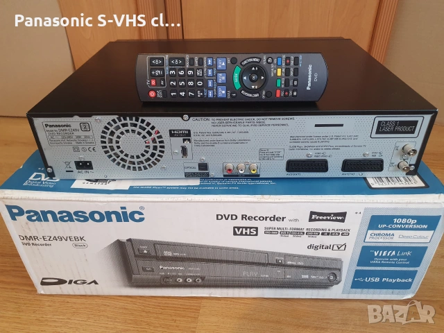 Panasonic DMR-EZ49V DVD-VHS-USB-HDMI recorder, снимка 6 - Плейъри, домашно кино, прожектори - 55197552