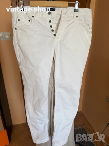 Мъжки бели дънки Massimo Dutti, размер 44, снимка 6 - Дънки - 54564659