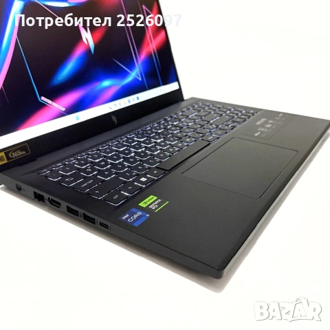 ACER Nitro V15/165Hz IPS/i9-13900H 24MB/RTX 4060 8GB/16GB DDR5/1TB/Гаранция, снимка 4 - Лаптопи за игри - 54214586