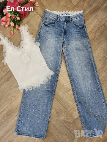 🐼Дънки С,Л размер 32€