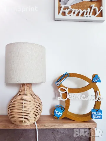 Бебешка метрика с декоративна буква, снимка 5 - Други - 55686162