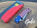 Сгъваем нож Spyderco C81ALL Paramilitary 2 ,с графика на американското знаме, снимка 5