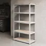 Професионален метален стелаж HÖGLER 205x120x45 см – 5 Рафта, до 880кг, регулируема височина, снимка 1