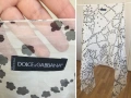 Dolce & Gabbana Дамски Шал Голям Ефирен Коприна Прозрачен Черно Бял Флорален Цветя, снимка 2