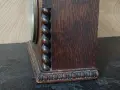 Старинен механичен часовник от дърво, снимка 5