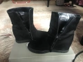 Черни велурени боти на платформа, снимка 9